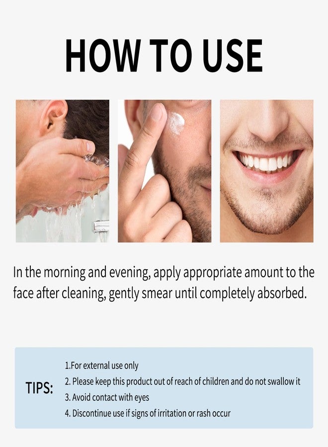 YILEST Men's Anti-Wrinkle Firming Face Moisturizer, Lightweight Daily Hydrating Cream with Aloe & Collagen, Reduces Fine Lines, Nourishes All Skin Types, 1.69 Fl Oz - Image 4